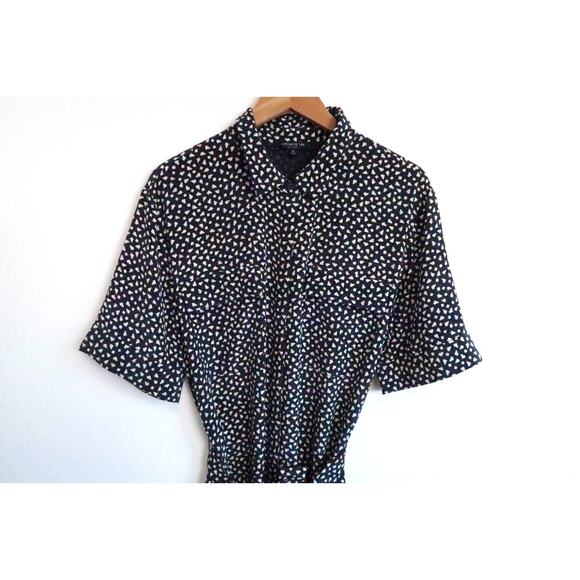 LAFAYETTE 148 Doha Silk Short-Sleeve Midi Belted Shirt Dress Nordstrom XL $748 - Picture 5 of 16